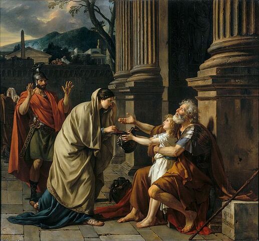 Belisario pidiendo limosna. Jacques-Louis David