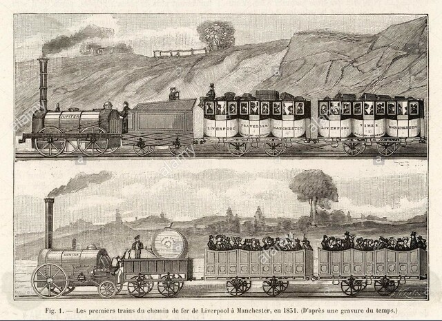 Primeira liña de ferrocarril