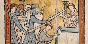 Thomas Beckett is murdered in 1170 in Conterbury, UK