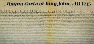 Magna Carta is signed by KIng John in Runnymede in 1215