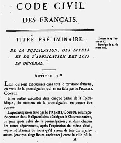 Napoleonic Code