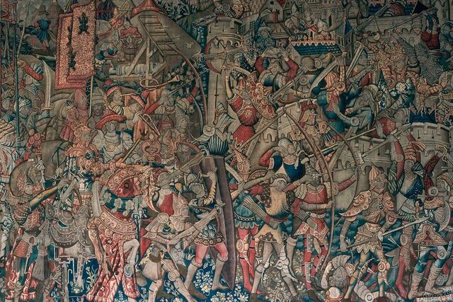 Clovis defeats the last Roman army in Western Europe.