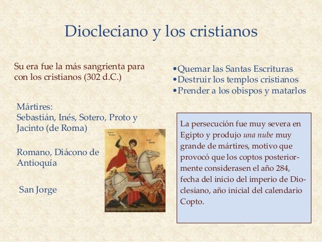 ultima gran persecución de Diocleciano