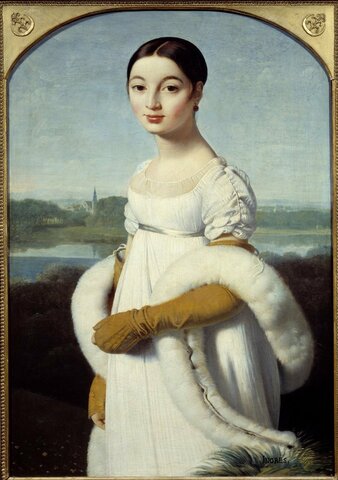 Ingres. retrato de Mademoiselle Caroline Riviére