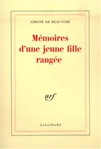 "Mémoires d'une jeune fille rangée", por Simone de Beauvoir