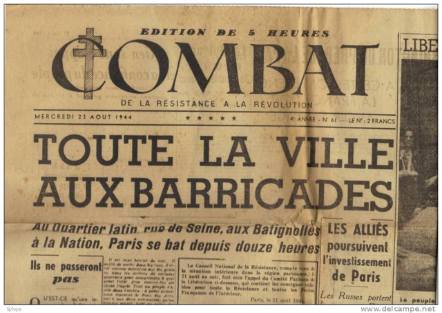 Inicia el periódico Combat