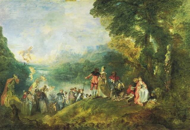 Peregrinación a la isla de Citera; Watteau