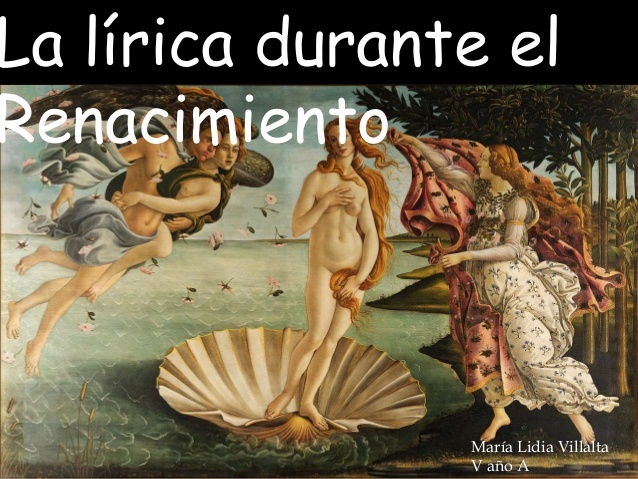 Lírica del Renacimiento