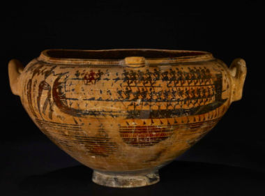 Skibsscenen, louterion (krater)