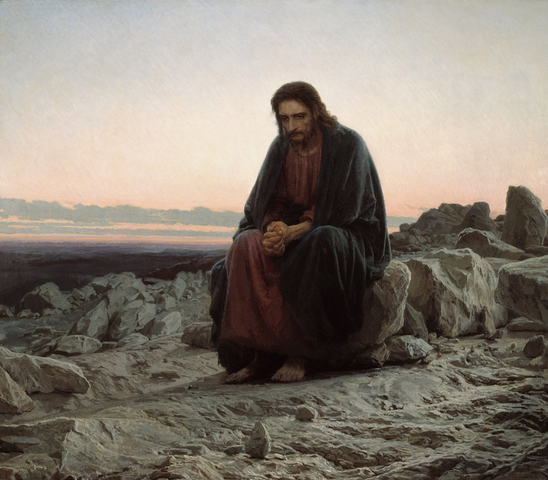 Cristo en el Desierto; Ivan Kramskoi