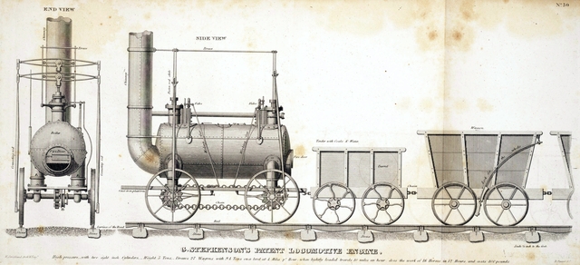 Stephenson's steam locomotive