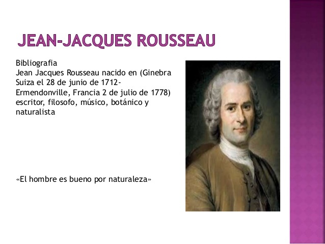 Modelo propuesto por Jean-Jacques Rousseau