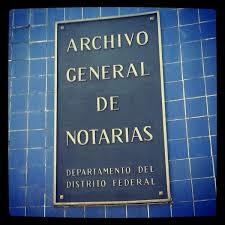 Creación del Archivo General de Notarias