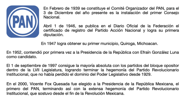 PARTIDO ACCIÓN NACIONAL (PAN)