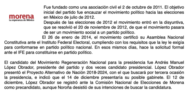 MOVIMIENTO REGENERACIÓN NACIONAL (morena)