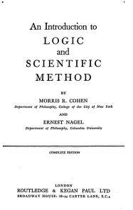 An Introduction to Logic and Scientific Method
