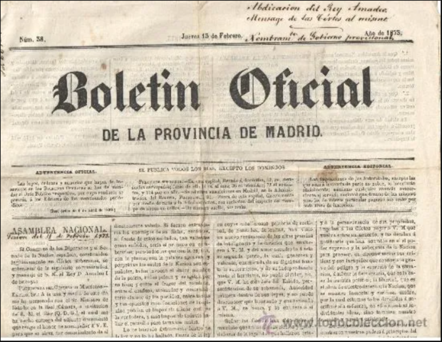 Abdicación de Amadeo I