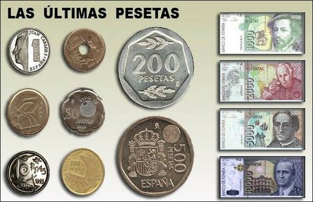 PESETA COMO MONEDA ÚNICA EN ESPAÑA