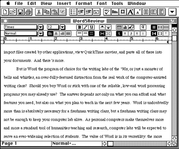 Primer Microsoft Word