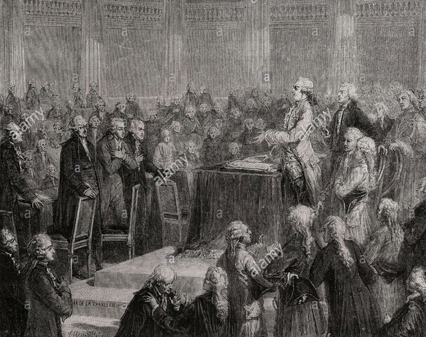 The king swears the Constitution