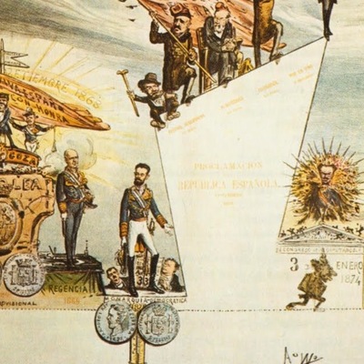 Timeline: El Sexenio Revolucionario (1868-1874): intentos democratizadores. De la Revolución al ensayo republicano.