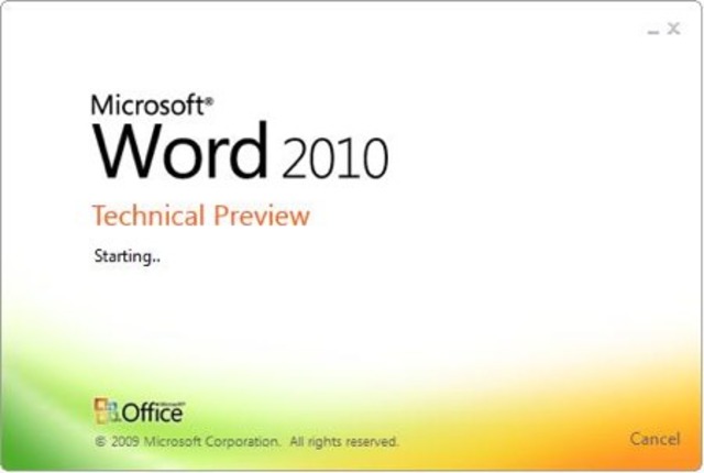 Microsoft Word version 2010