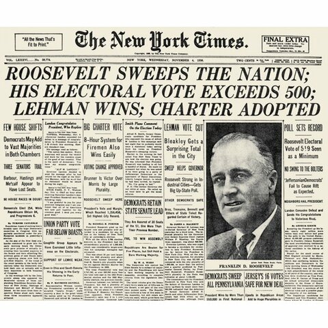 Roosevelt Re-elected