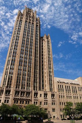 The Chicago Tribune Tower de Gropius - Chicago, Estados Unidos