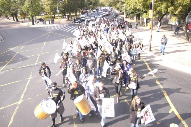 Caminhada da Greve até a Praça da Matriz