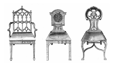 Sillas barrocas y góticas, Chippendale