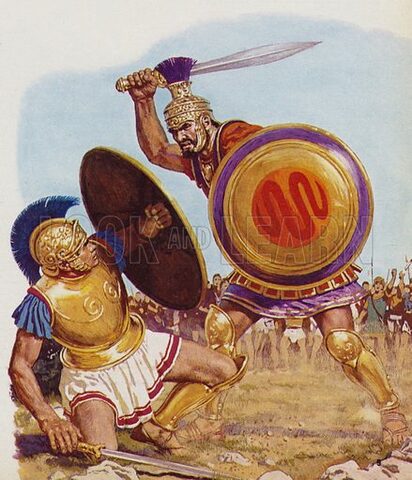Menelaus Fights Paris