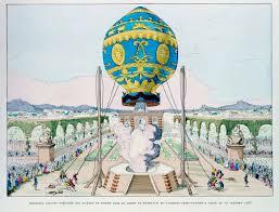 First person to ride in a hot air balloon.