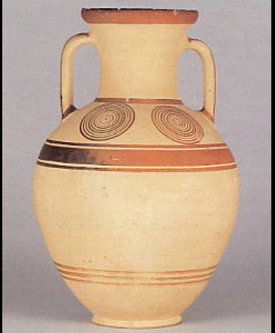 Anfora a decorazione protogeometrica