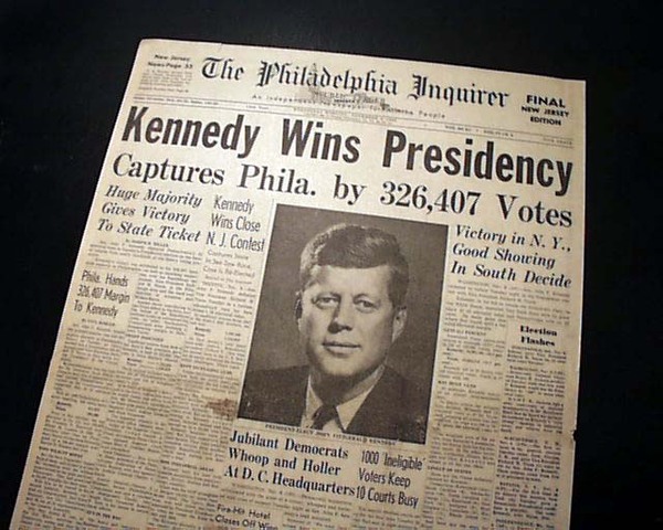 JFK becomes the Youngest President