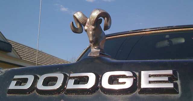 Dodge debuted a ram hood ornament