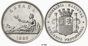 La peseta moneda única de España.