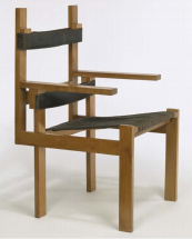 Silla de listones de madera, Marcel Breuer