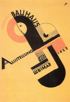 Cartel de la exposición Bauhaus, Joost Schmidt