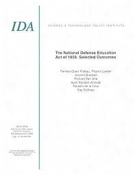 national defense education act of 1958