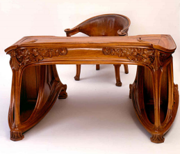 Silla y escritorio, Eugène Vallin