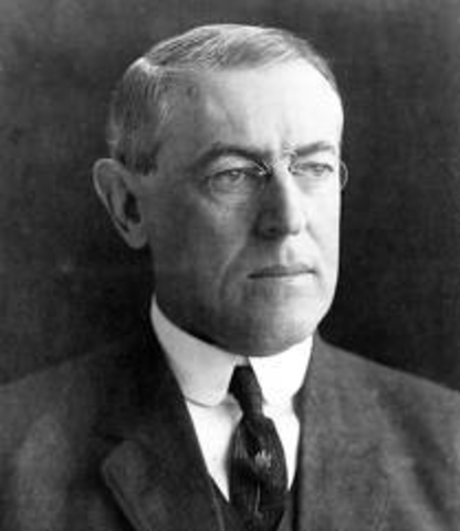 President Woodrow Wilson delivers war address to Congress