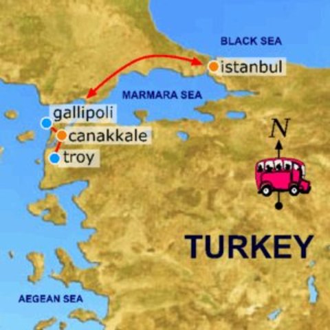 Troops landed in Gallipoli.