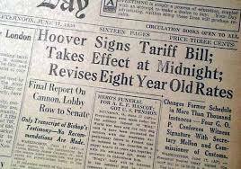 Smoot-Hawley Tariff Act
