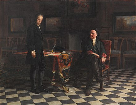 "Pedro I interroga al zárevich Alexis" por NIKOLÁI GUE