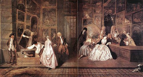 "La Muestra de Gersaint" de WATTEAU