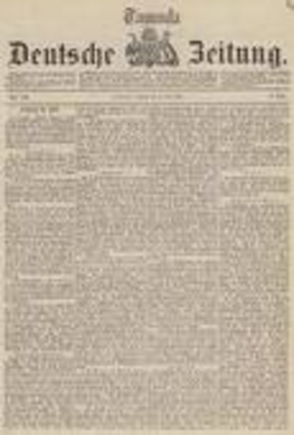 Early newspapers are published