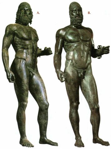 Bronzi di Riace: guerriero A e guerriero B