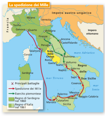 Vittoria dei Mille a Calatafimi