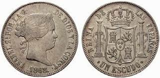 La peseta moneda única de España