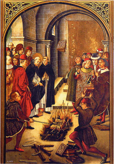 Queman sus manuscritos. Huye de Fulnek.